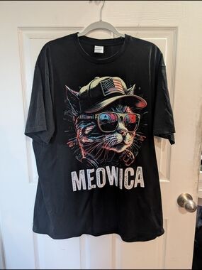 Men's Meowica Graphic Tee - Size 2XL
